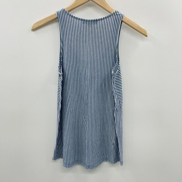 Outback Red for The Limited Womens Size XS Racerback Striped Tank Top Blue 566 - Picture 3 of 5